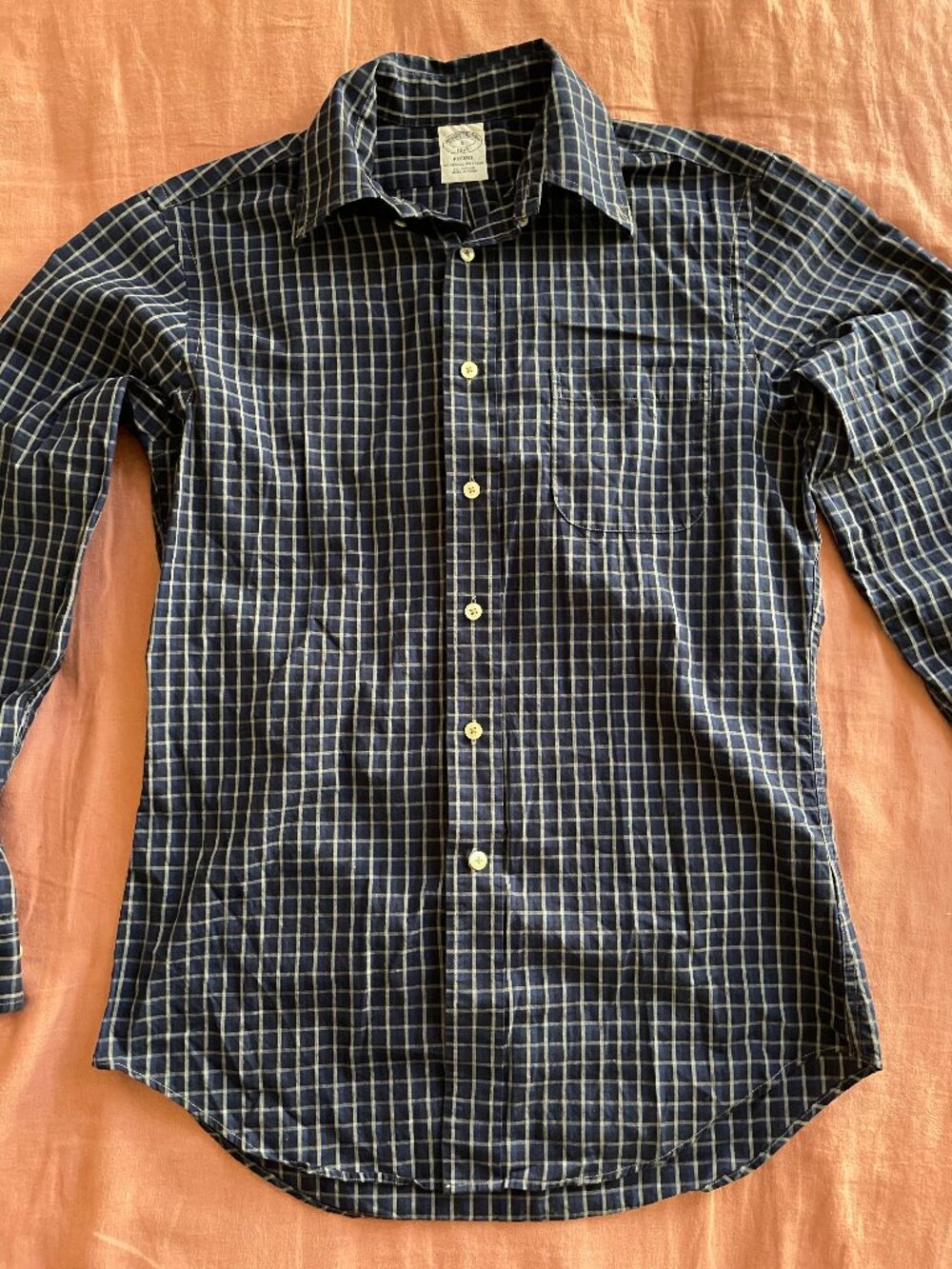Brooks Brothers 1818 Regent Long Sleeve Button Up Plaid Shirt - Size S